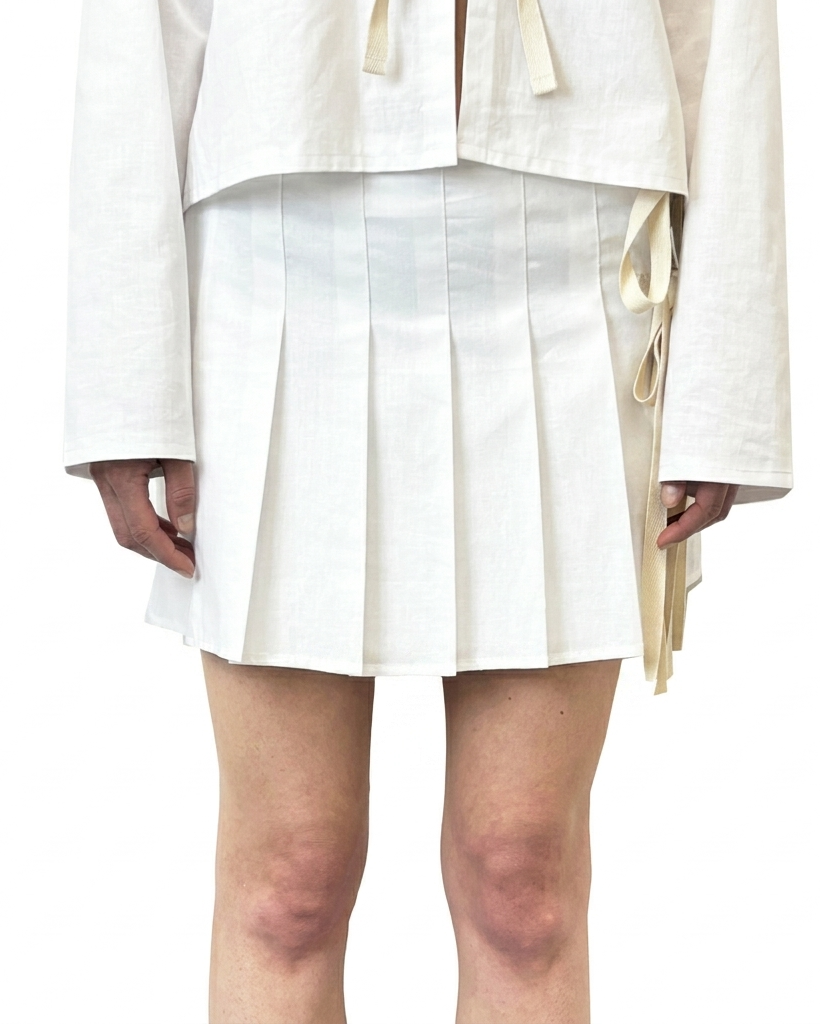 SKIRT - Sailor short white