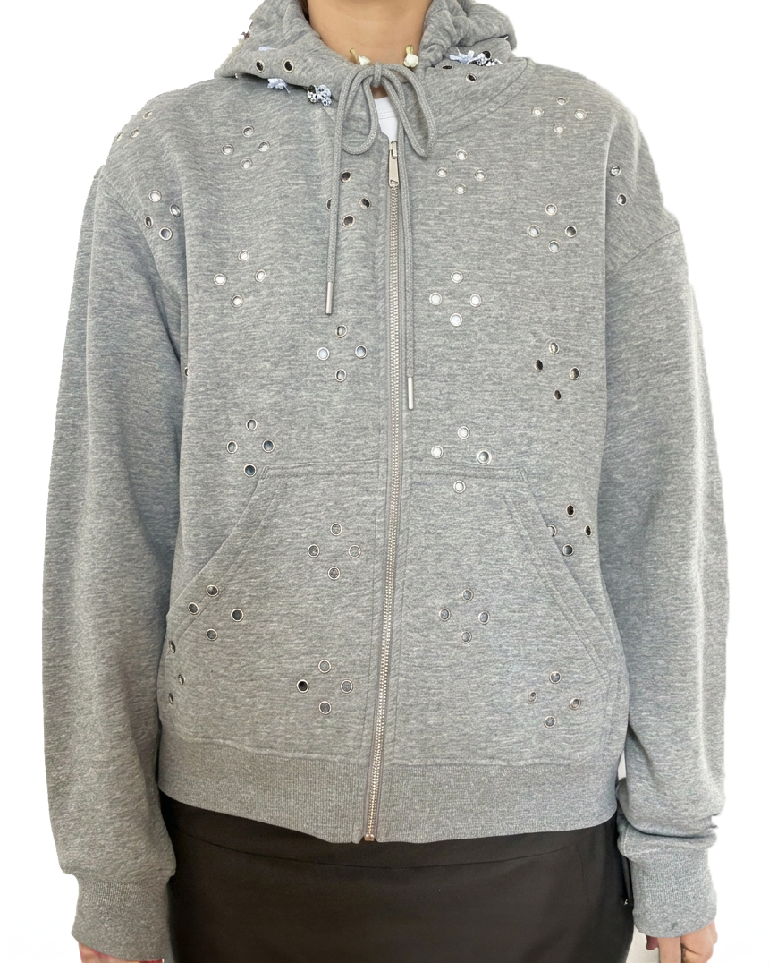 TOP - Beaded Hoodie
