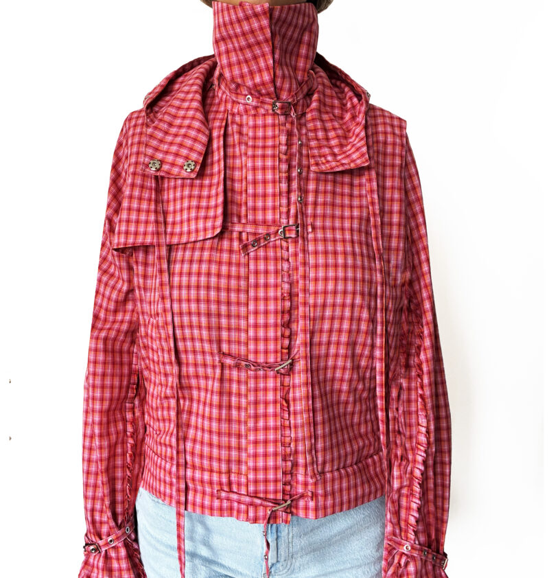 Mary pink tartan jacket