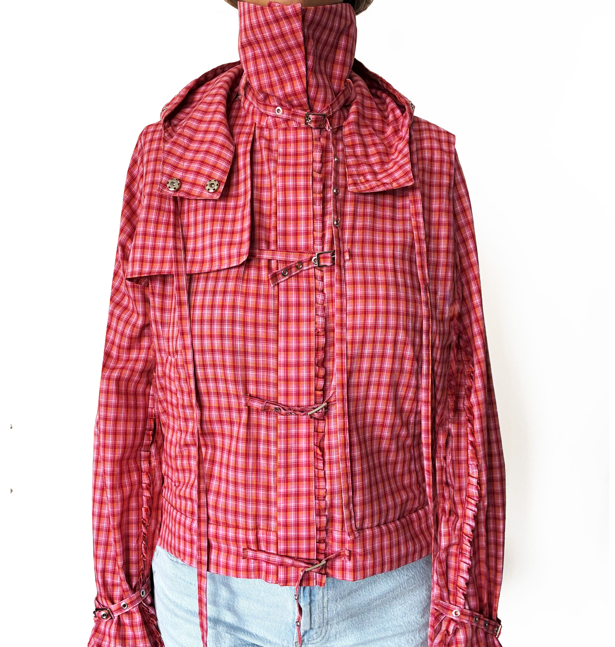 Mary pink tartan jacket