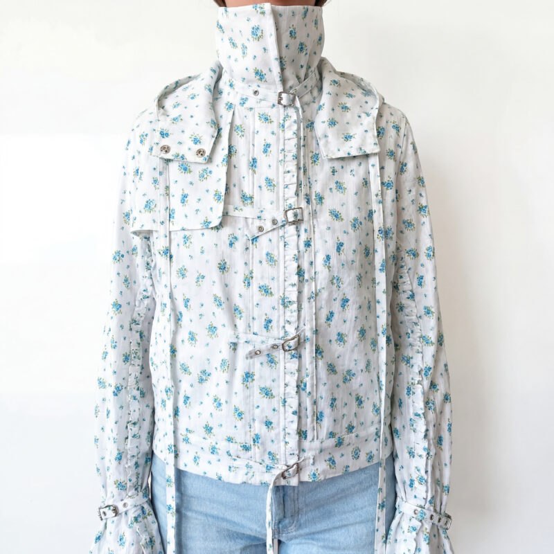 Mary white flower jacket